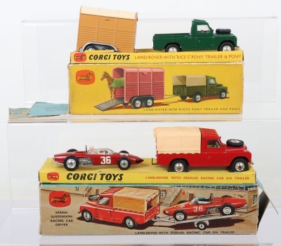 Corgi Toys Gift Set 2 Land Rover with Pony Trailer - 4