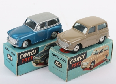 Two Corgi Toys 206 Hillman Husky Models
