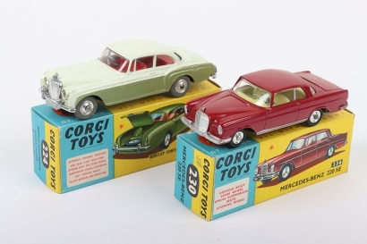 Two Vintage Boxed Corgi Cars
