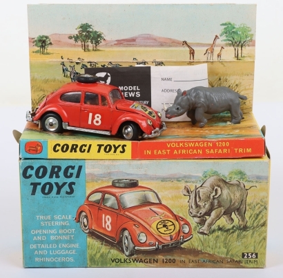 Vintage Corgi Toys boxed 256 Volkswagen 1200 In East African Safari Trim