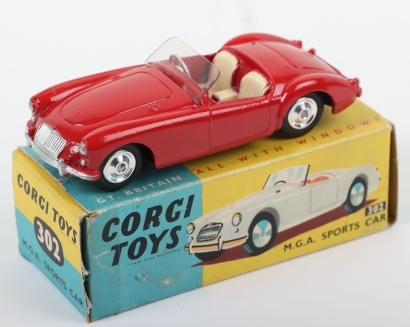 Vintage Corgi Toys 302 M.G.A. Sports Car