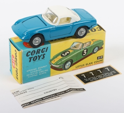 Corgi Toys 319 Lotus Elan Coupe