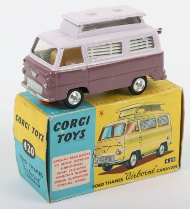 Vintage Corgi 420 Ford Thames Airbourne Caravan