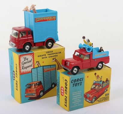 Two Vintage Corgi Toys Chipperfields Circus Models