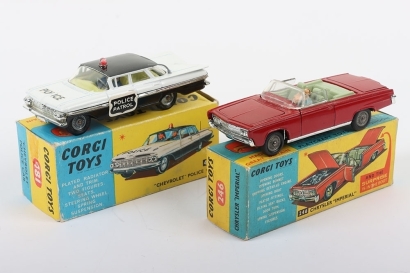 Two Vintage Corgi Toys USA Cars,