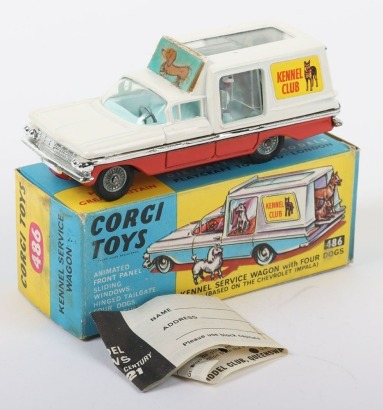 Vintage Corgi Toys 486 Kennel Service Wagon Chevrolet Impala
