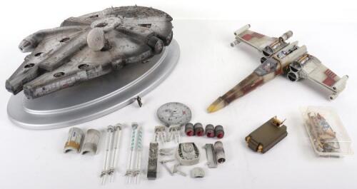 Two Star Wars spaceship models,