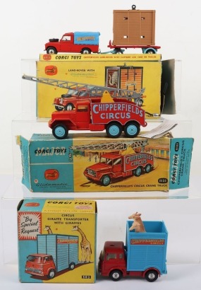Three Vintage Corgi Toys Chipperfield&rsquo;s Circus Models