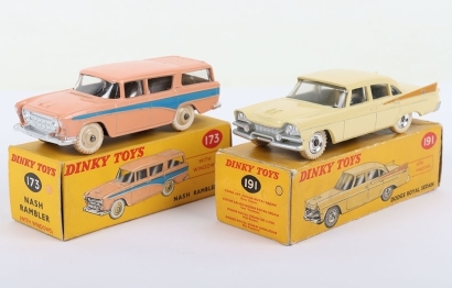 Two Boxed Dinky Toys USA Cars