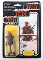 Palitoy General Mills Star Wars Return of The Jedi Tri Logo weequay Vintage Original Carded Figure, 3 ¾ inches mint,