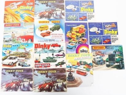Ten Original Dinky Toy Catalogues