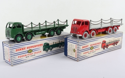 Two boxed Dinky Supertoys Foden Flat Trucks with Chains