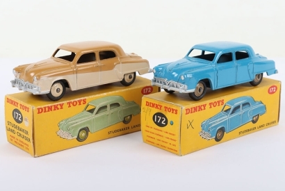 Two Dinky Toys 172 Studebaker Land Cruisers