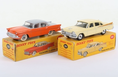 Two Boxed Dinky Toys USA Cars