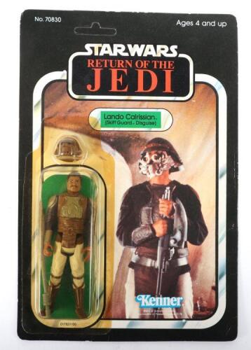 Kenner Star Wars Return of The Jedi Lando Carlrissian (skiff guard disguise), vintage carded figure, 3 ¾ inches mint