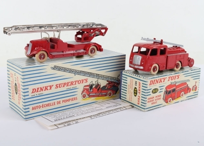 Two Boxed French Dinky Toys Fire Engines