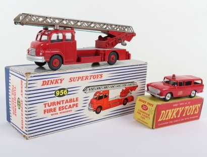 Two Dinky Toys Fire Vehicles