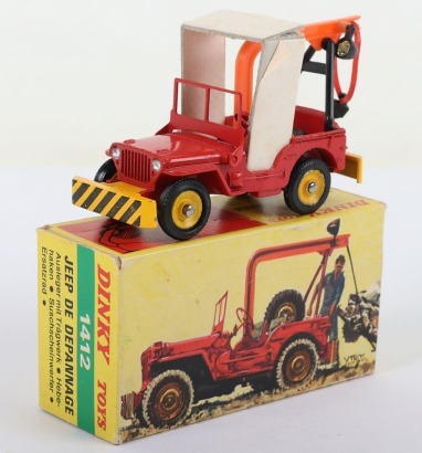 French Dinky 1412 Hotchkiss Willys Recovery Jeep