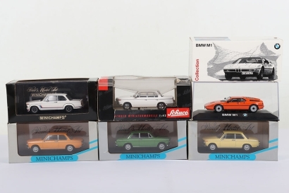 Five Minichamps 1:43 Scale Boxed BMW Models