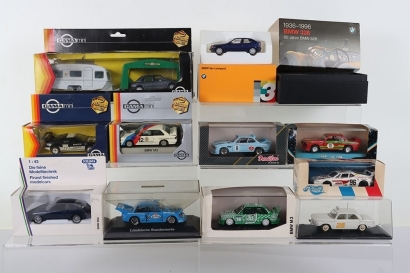 Twelve Boxed 1:43 Scale BMW Models