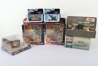 Seven Corgi Military and Aviation Models