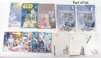 Mixed aged Star Wars stationary collection 1977 Onwards