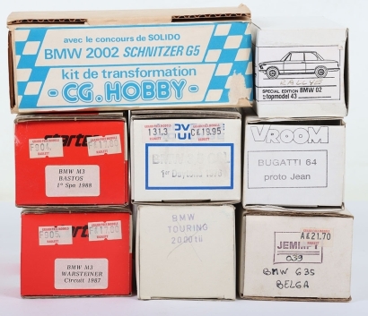 Six BMW 1:43 Scale model Resin Kits,