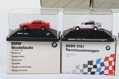 Thirteen Boxed 1:87 Scale Herpa models,