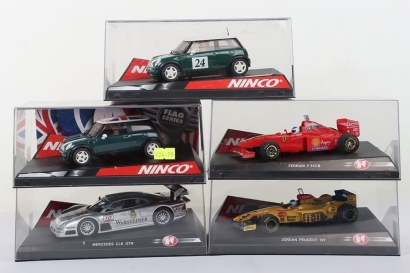 Five Boxed Ninco Slot Cars
