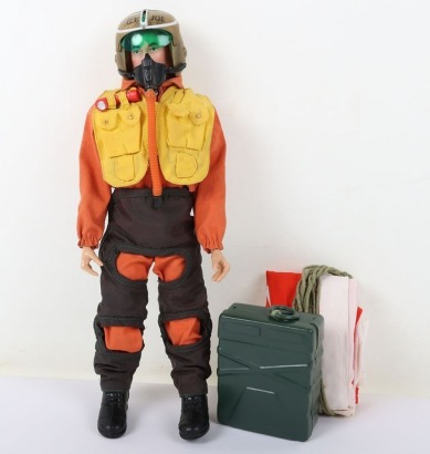 Vintage GI Joe Fighter Pilot with working Parachute