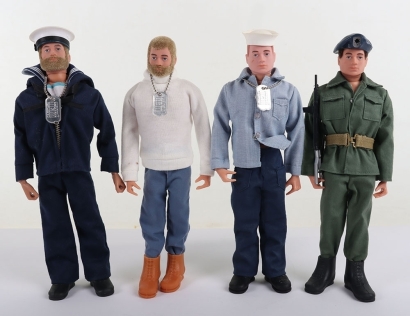 Four Action Man 40th Anniversary Loose Figures