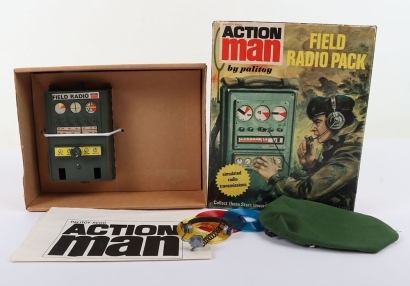 Boxed Vintage Palitoy Action Man Field Radio Pack