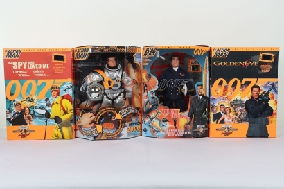 Three Action Man James Bond Limited Edition Figures