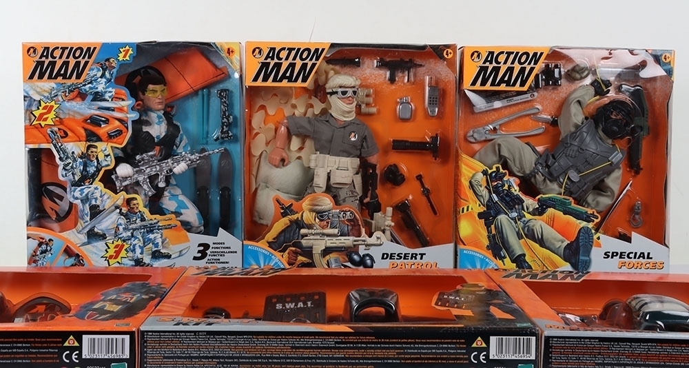 Three Hasbro Action Man Boxed Figures