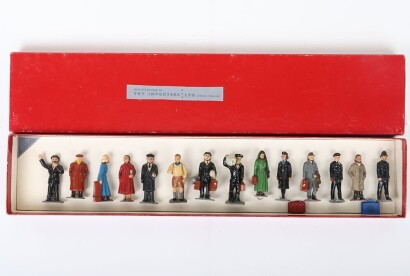 Timpo boxed Railway Staff and Passengers, 1950s,