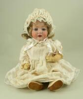 J.D Kestner 245 ‘Hilda’ character bisque head baby doll, German circa 1910,