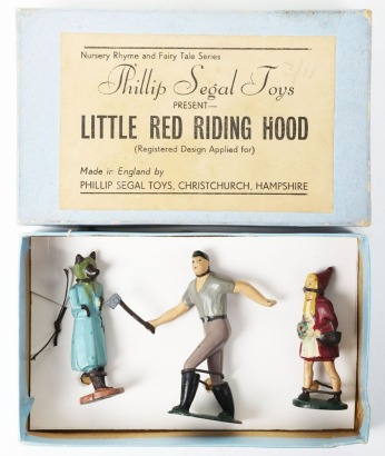 Phillip Segal boxed Little Red Riding Hood lead figures, 1950,
