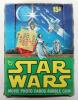 Vintage 1977 Topps Star Wars movie photo cards bubble gum trade box