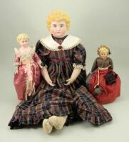 Large bisque shoulder head doll, probably Alt, Beck & Gottschalk, German, circa 1890,