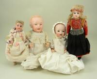 Einco bisque head character baby doll, German, circa 1910,