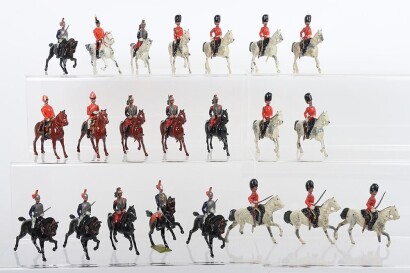Britains mounted and foot soldiers, circa 1930,