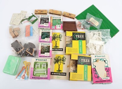 Collection of Britains Plastic Floral Miniature Garden,