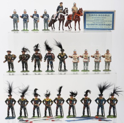 Timpo Quentin Durward lead figures, 1950s,