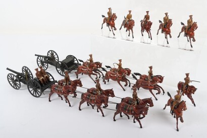 Britains set 39a Royal Horse Artillery Gun Team, 1920s,