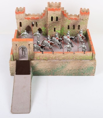 Britains Knights with Elastolin wooden Castle