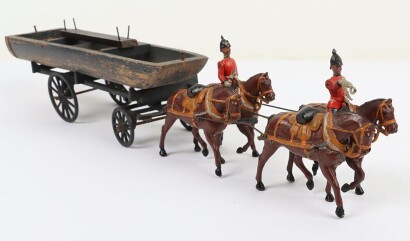Britains set 203, Royal Engineers Pontoon Section, first version 1920,