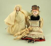 Bisque shoulder head doll, German circa 1910,