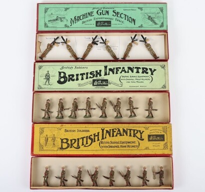 Britains boxed British Infantry sets, 1930s,