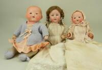 A.M 351 bisque head Dream baby, German, circa 1915,