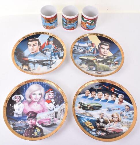 Four Hamilton Collection Limited Edition Thunderbirds Plates “Thunderbirds Are Go” Scott Tracy,